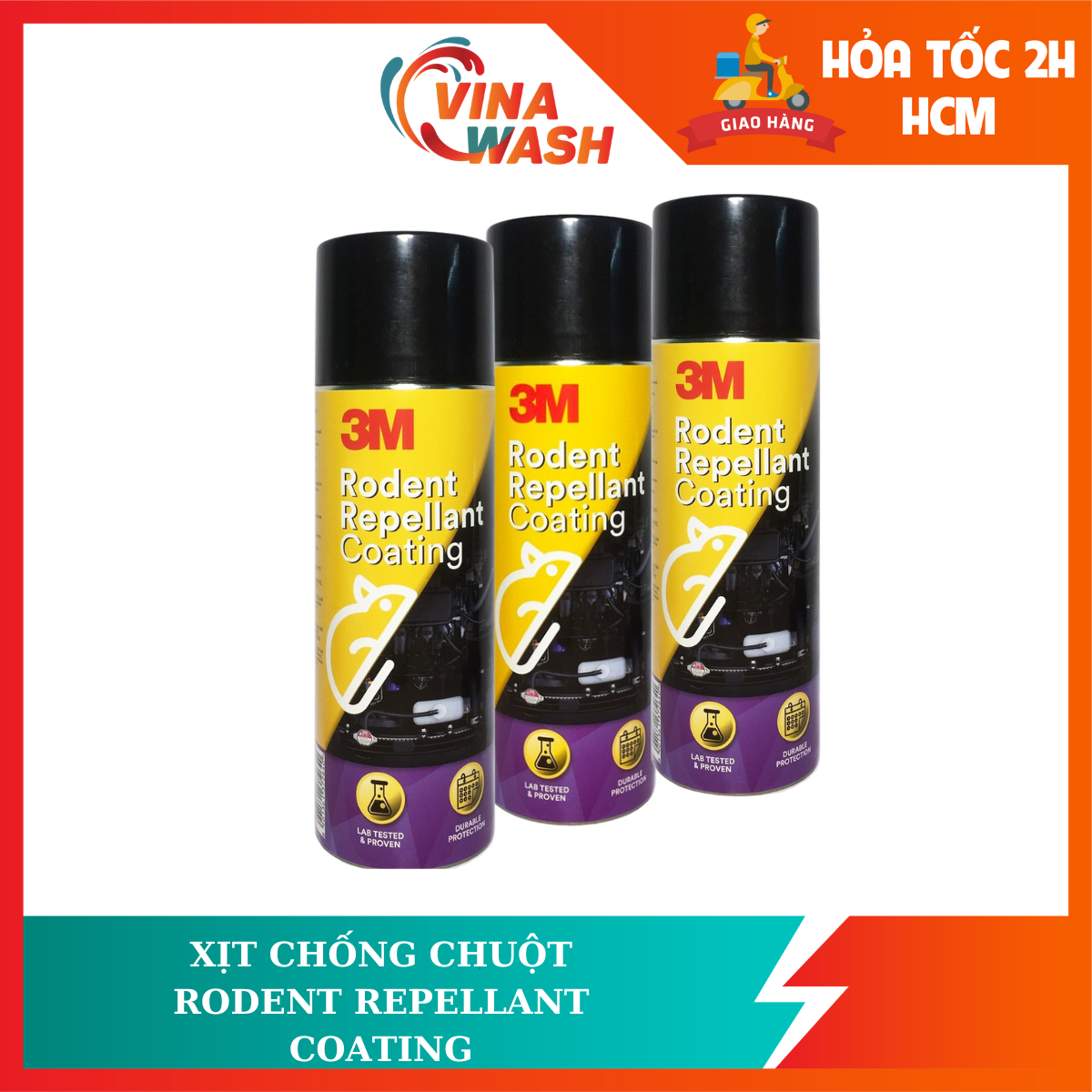 Chai xịt chống chuột 3M Rodent Repellant Coating 89797 250g