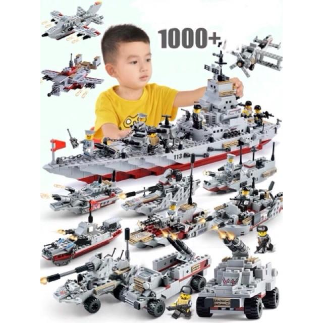 Bộ đồ chơi xếp hình lego chiến hạm chiến thuyền phát triển tư duy cho trẻ