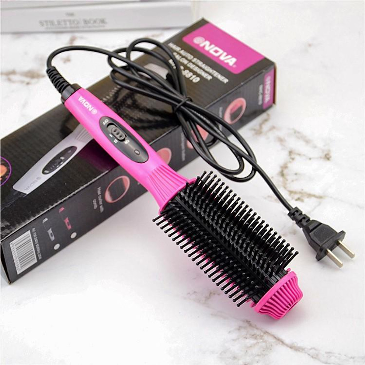 ​lược điện uốn tóc đa năng nova nhc-8810 - máy uốn tóc - dụng cụ làm xoăn tóc