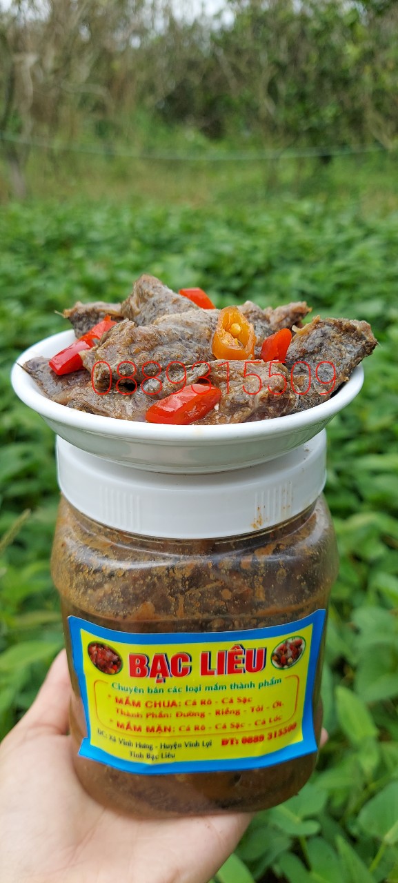 Mắm mặn cá rô đồng nhà làm thơm nứt mũi 1kg
