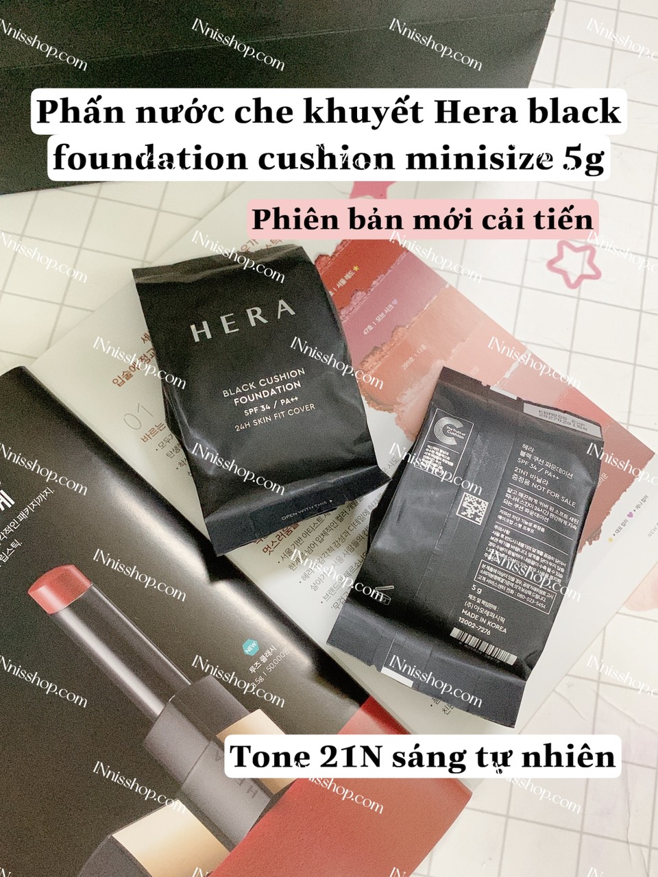 [NEW 2021] CUSHION HERA BLACK MINI 5G