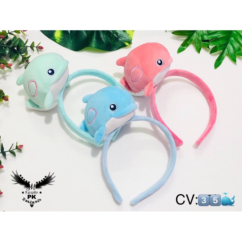 Băng đô cài tóc hoạt hình cá voi