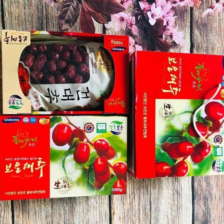 Táo Đỏ Sấy Khô Boeun Jujube – Trái Lớn, Đỏ Đẹp, Dẻo Ngọt Tự Nhiên