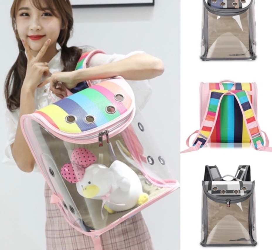 Balo Phi Hành Gia Trong Suốt VUÔNG MẪU MỚI Vận Chuyển Thú Cưng Chó Mèo Kèm Thảm Lót Hàng Đẹp Giá Rẻ