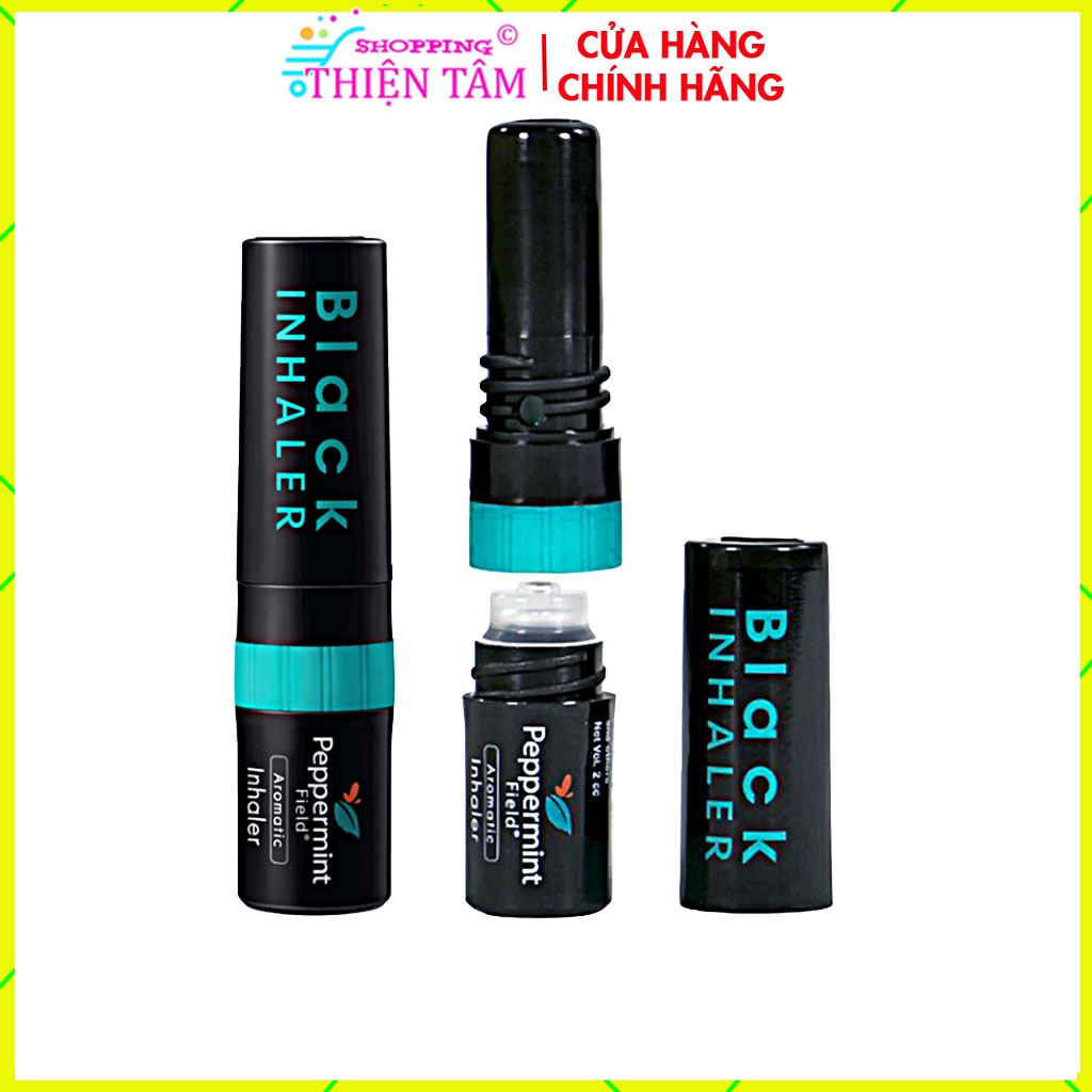 (Chính Hãng) Ống Hít Thông Mũi Bạc Hà 2 Đầu BLACK PEPPERMINT FIELD Thái Lan