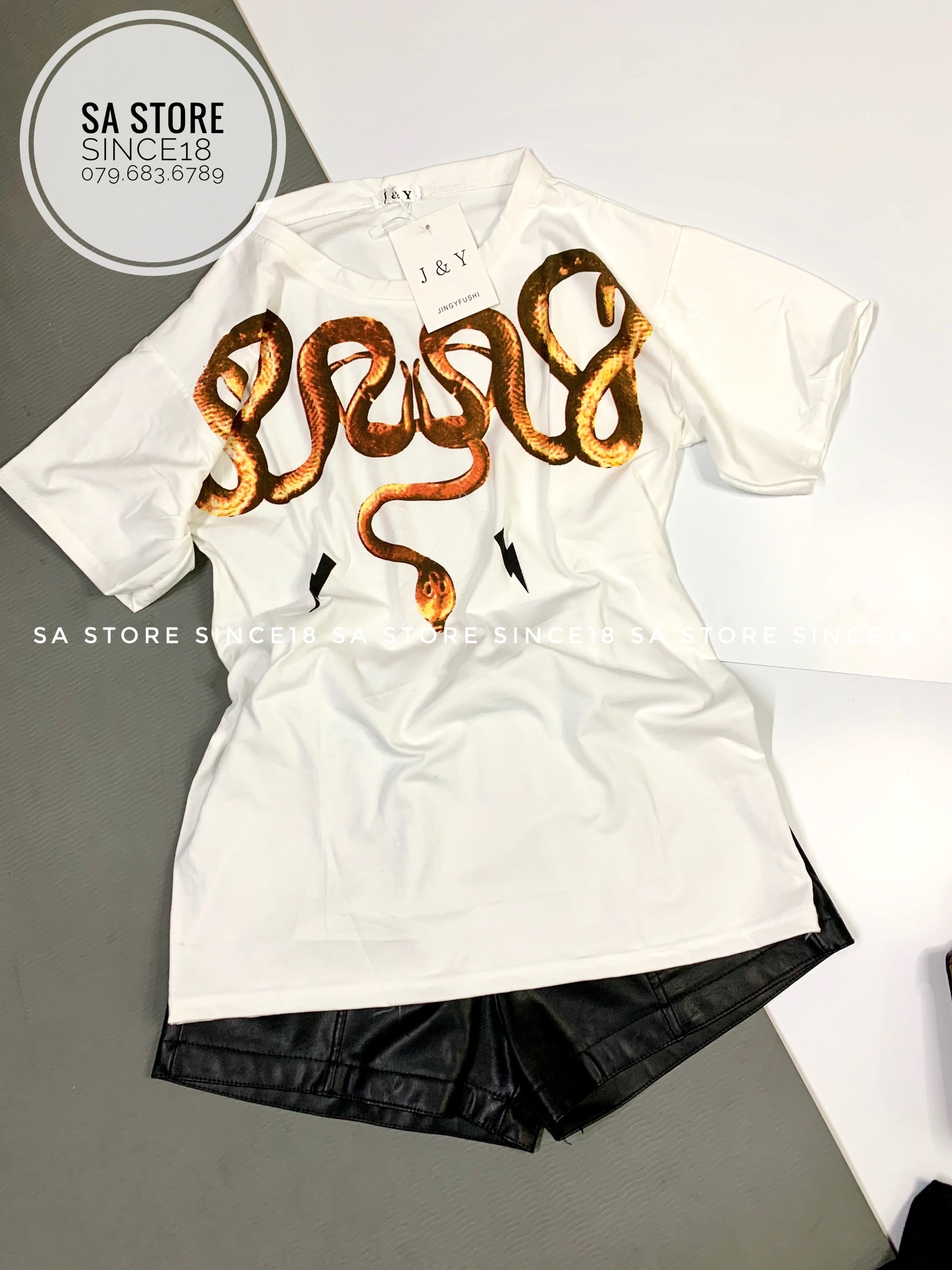 Áo THUN NỮ ,ÁO PHÔNG RẮN DÁNG RỘNG DẤU QUẦN CÁ TÍNH