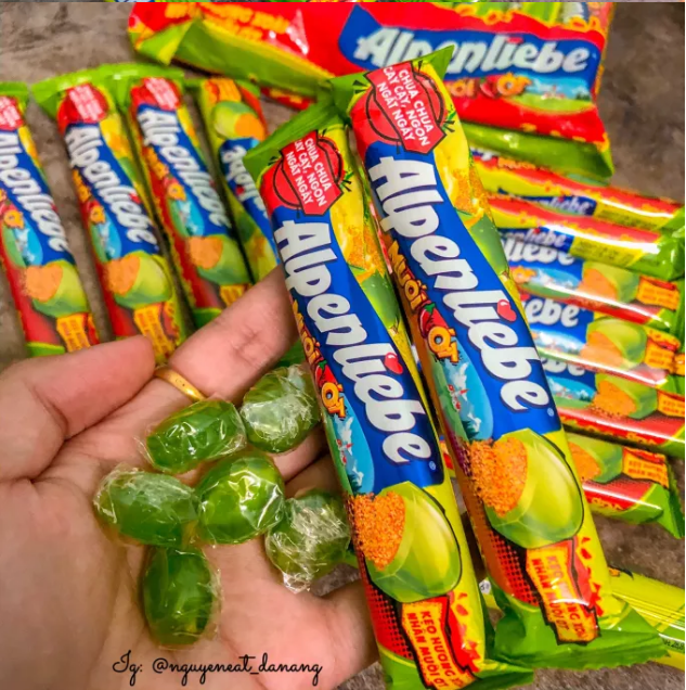 [Combo 2 thanh kẹo] Kẹo Alpenliebe hương xoài nhân muối ớt, cam kết hàng đúng mô tả, chất lượng đảm bảo, đa dạng các loại mặt hàng và mẫu mã, an toàn cho người sử dụng