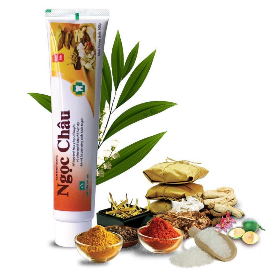 Kem đánh răng dược liệu Ngọc Châu 100g