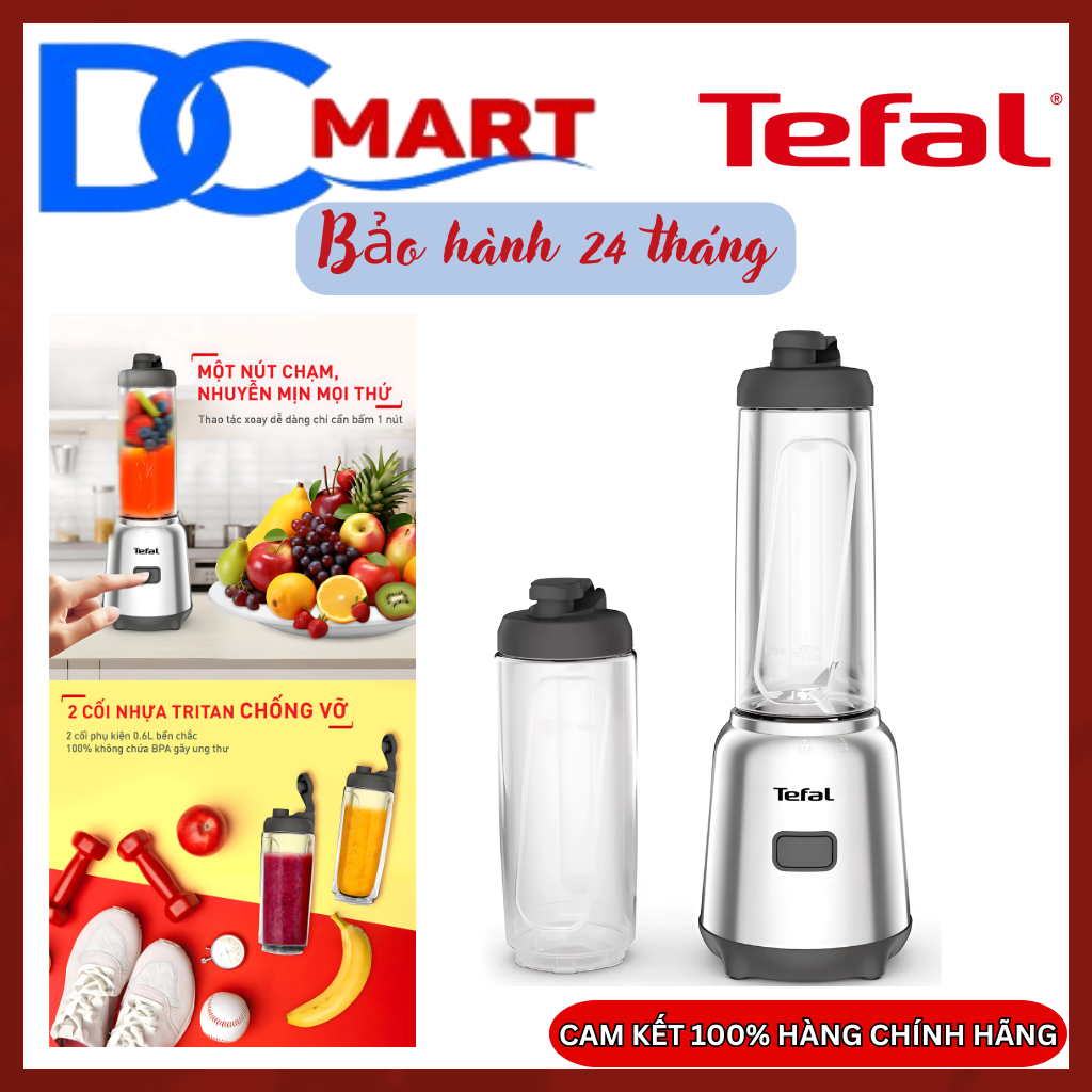  TEFAL - Máy xay sinh tố cá nhân Tefal Mix&Move BL15FD30 - Hàng chính hãng bảo hành 24 tháng 
