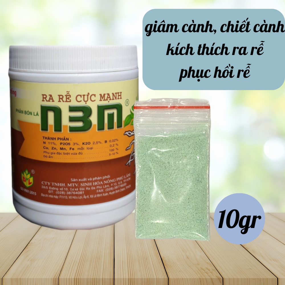 Phân bón lá kích rễ cực mạnh N3M - giâm cành, chiết cành, ngâm hạt giống