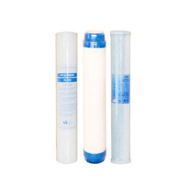 Bộ ba lõi lọc nước 1 2 3 ly lọc 20 inch