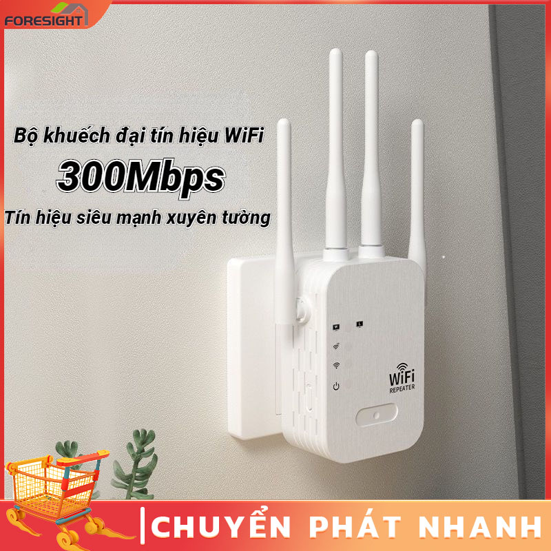 Kích Sóng Wifi 4 Râu Ăng Ten Phát Xuyên Tường Chuẩn N Tốc Độ 300mbps/1200mbps Màu Trắng Bộ Kích Sóng Wifi Thu Phát Mở Rộng Khuếch Đại Sóng Wifi USB Wifi Kiêm Router Wifi Băng Tần Rộng - STech VN