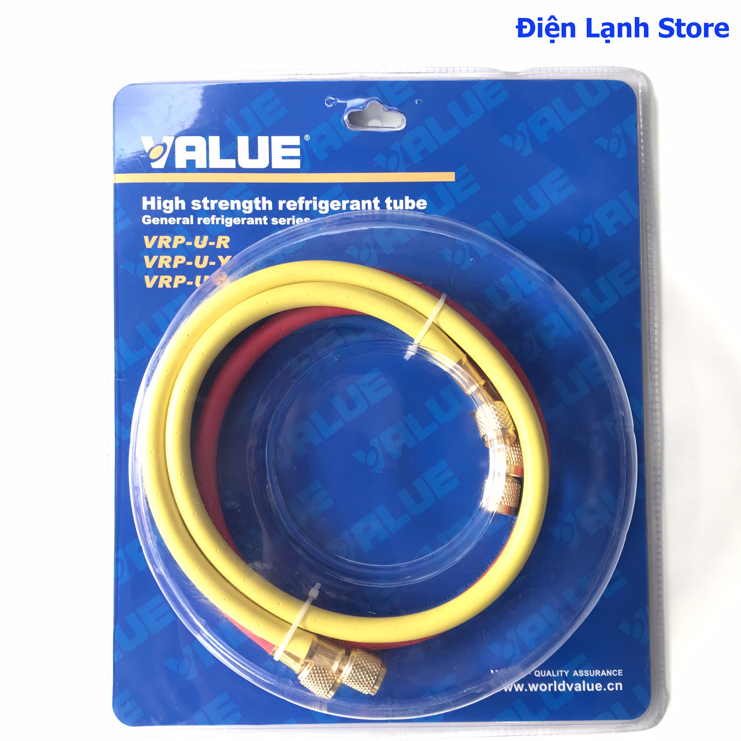 Bộ 3 dây nạp gas chính hãng value r410a dài 90cm, áp suât 0-800psi