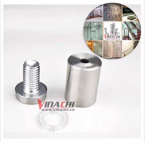 Ốc Chân Kính Inox - 1 Cái - Ốc Chân Kính Inox Đường Kính 25mm