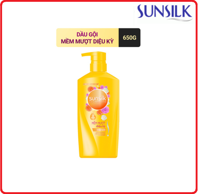 Dầu gội sunsilk mềm mượt dịu chai 650g