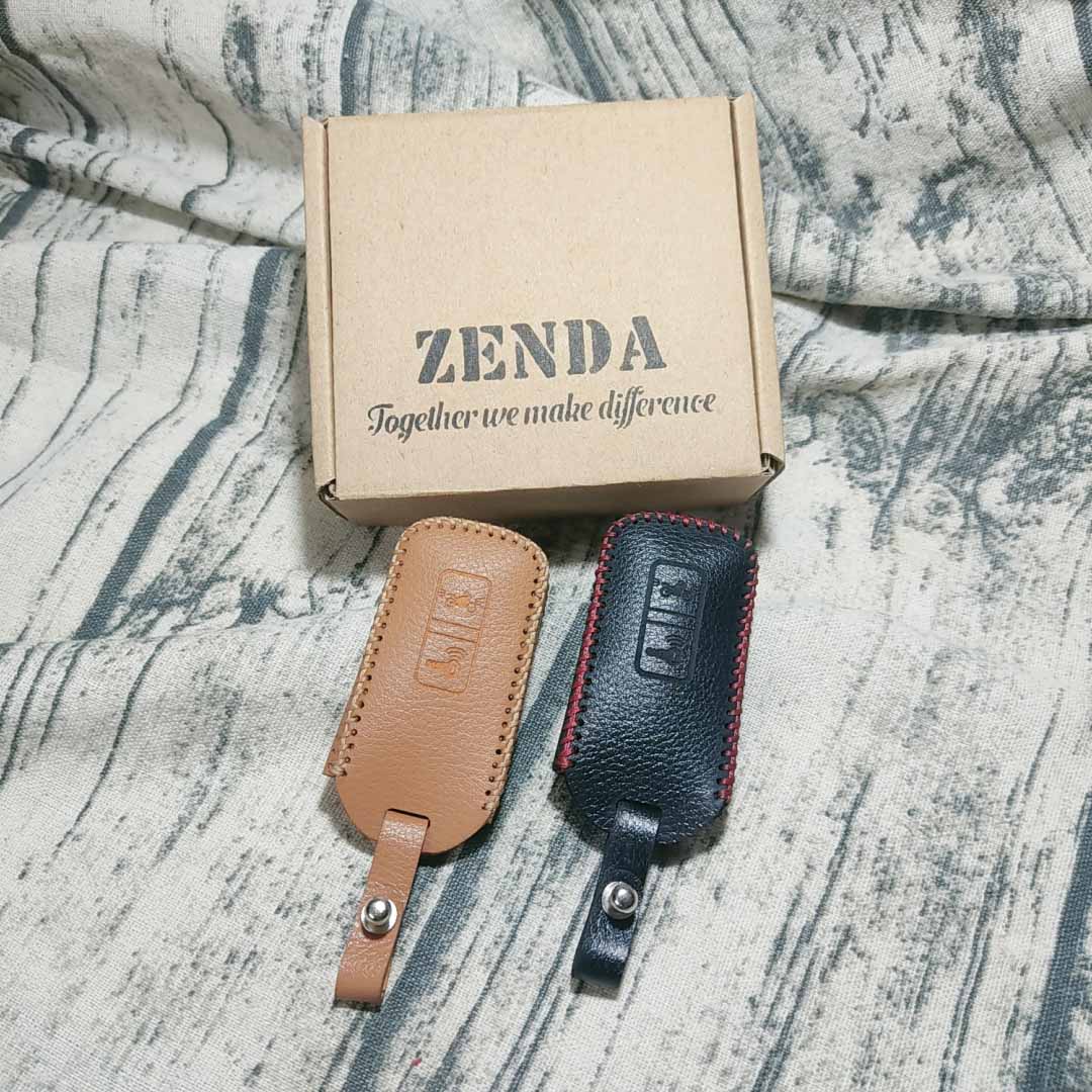 Bao da 2 nút chìa khóa smartkey xe máy Honda