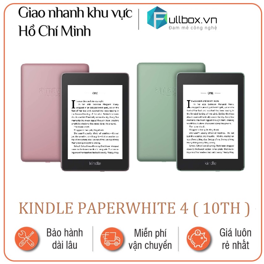 Máy đọc sách kindle paperwhite gen 4 - thế hệ mới nhất chống nước