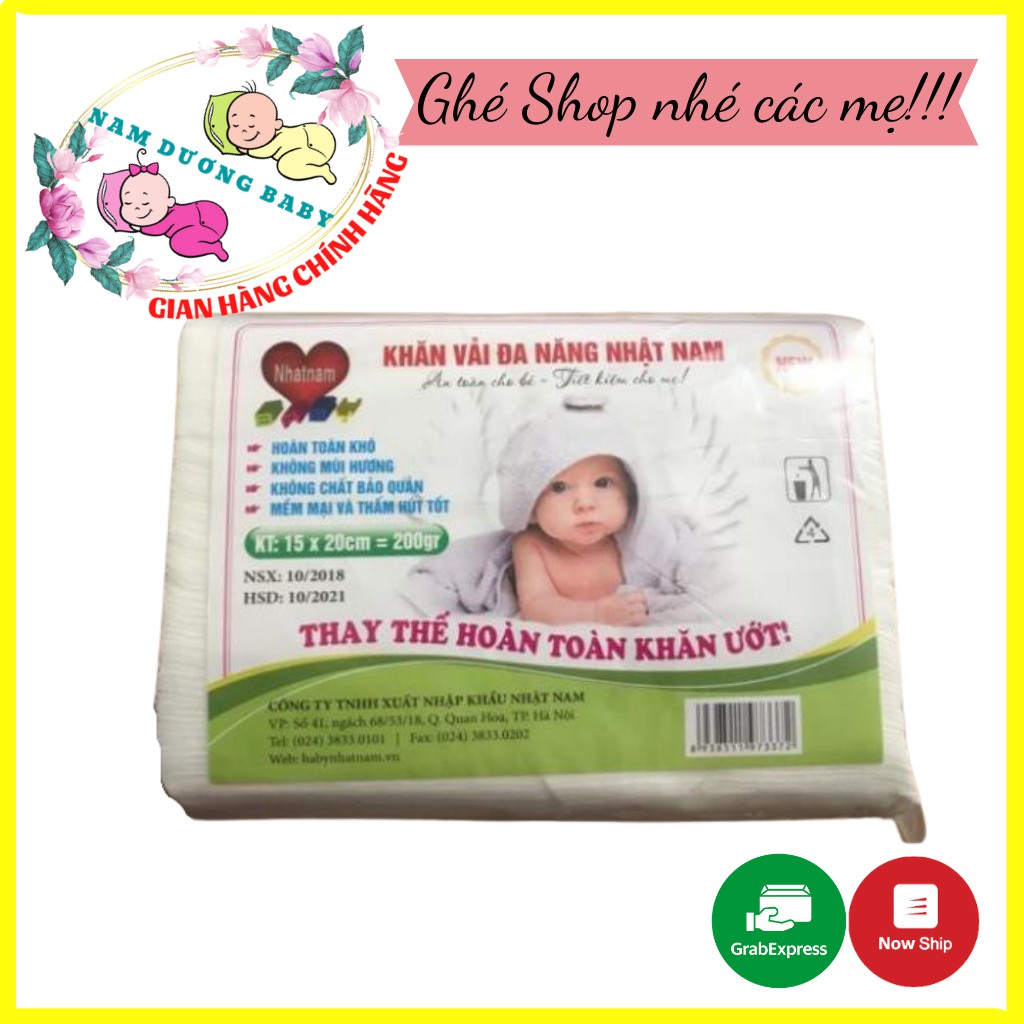 Khăn khô đa năng 200gr Nhật Nam (15*20cm)