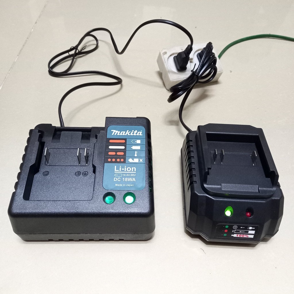 Sạc pin máy siết bulong, máy khoan, máy mài pin 10 cell Sạc cốc