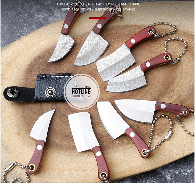 Dao bếp mini edc tỉ lệ 1/12 nhỏ gọn