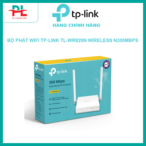 Bộ phát Wifi TP-Link TL-WR820N Chuẩn N Tốc Độ 300Mbps - Hàng Chính Hãng