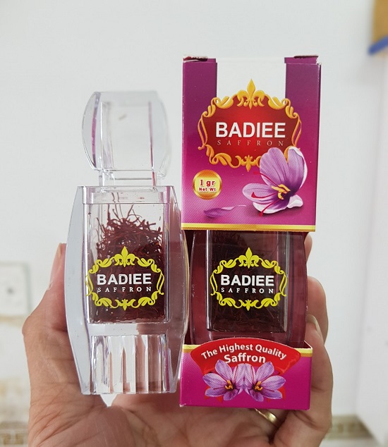 [chuẩn auth] Hộp 1gr Nhụy Hoa Nghệ Tây Iran Saffron Badiee