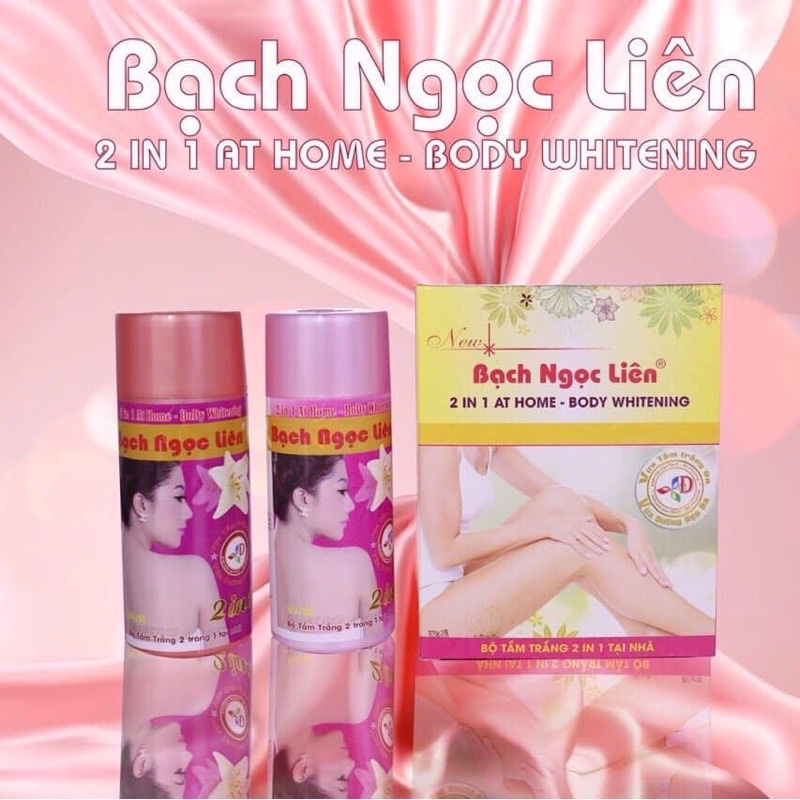 Hộp Bộ tắm trắng Bạch Ngọc Liên 2 in 1 tại nhà chính hãng