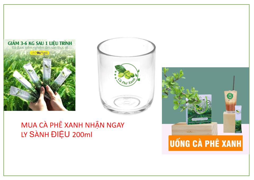 cafe xanh kháng mỡ giảm cân thiên nhiên việt hộp 10 gói - shop tiền giang giá sỉ