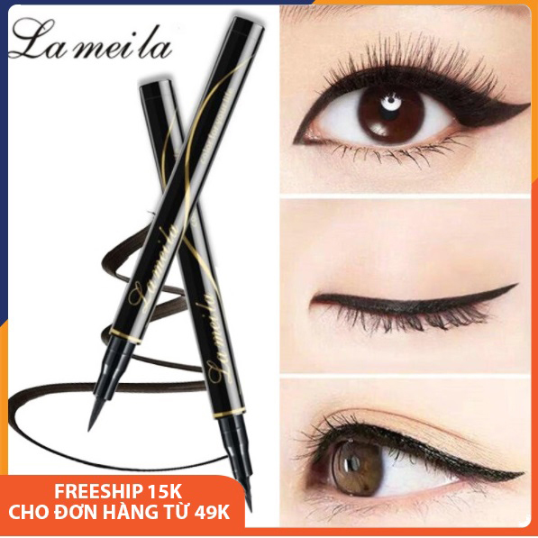 Bút kẻ mắt nước chính hãng LAMEILA lâu trôi, siêu mảnh, lì, chống thấm nước, mồ hôi, không lem, nhanh khô, bút vẽ kẻ mắt trang điểm mắt to dạng nước không trôi giá rẻ nội địa Trung 2g Melystore SPU171