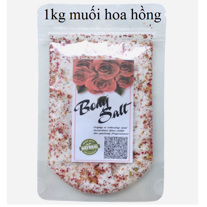 1 kg muối tắm hoa hồng body salt