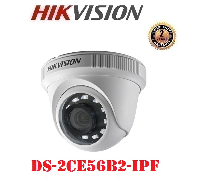 Camera HD-TVI Dome 4 in 1 hồng ngoại 2.0 Megapixel HIKVISION DS-2CE56B2-IPF