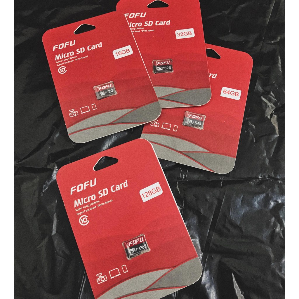 Thẻ nhớ chính hãng fofu micro sd chuẩn class 10, uhs-i, tốc độ đọc tối đa 80mb/s 16gb/32gb/64gb/128gb