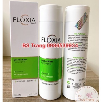 Sữa rửa mặt cho da mụn floxia purifiant purifying gel - 200ml