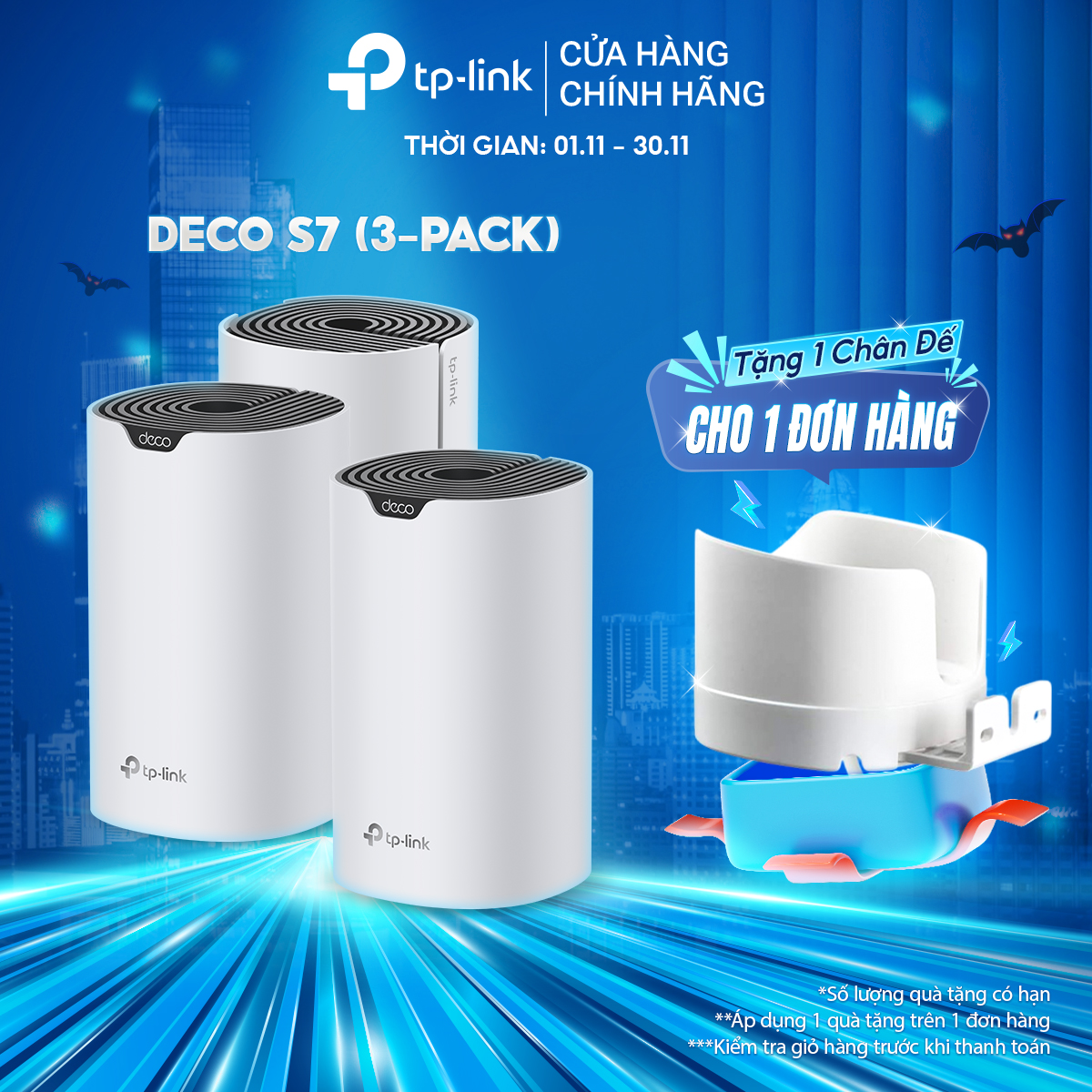 Bộ Phát WiFi Mesh TP-Link Deco S7 Chuẩn AC1900