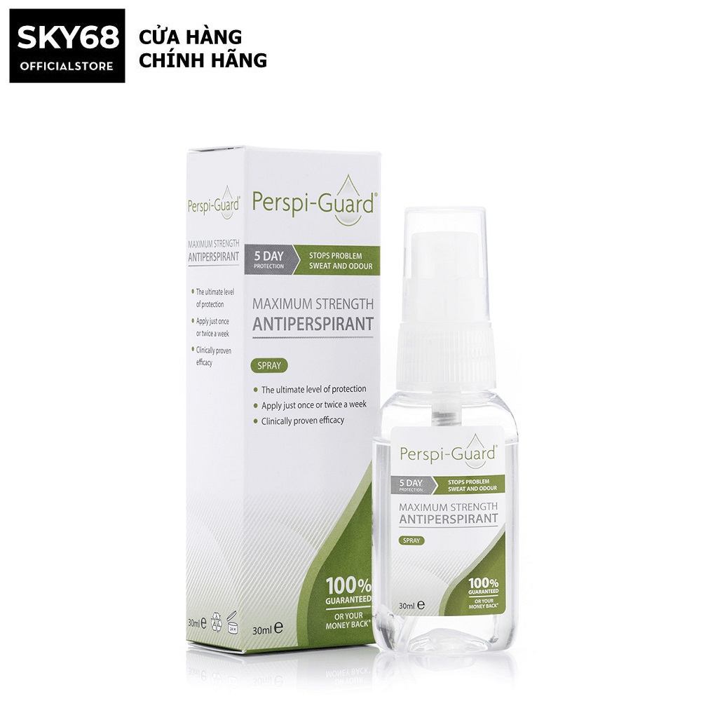  Xịt ngăn mồ hôi cơ thể hiệu quả tối đa Perspi-Guard Maximum Strength Antiperspirant Spray 30ml 