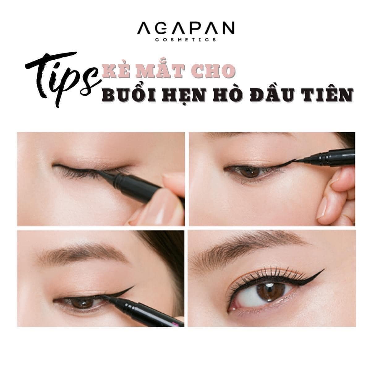 Bút dạ kẻ mắt agapan cosmetics