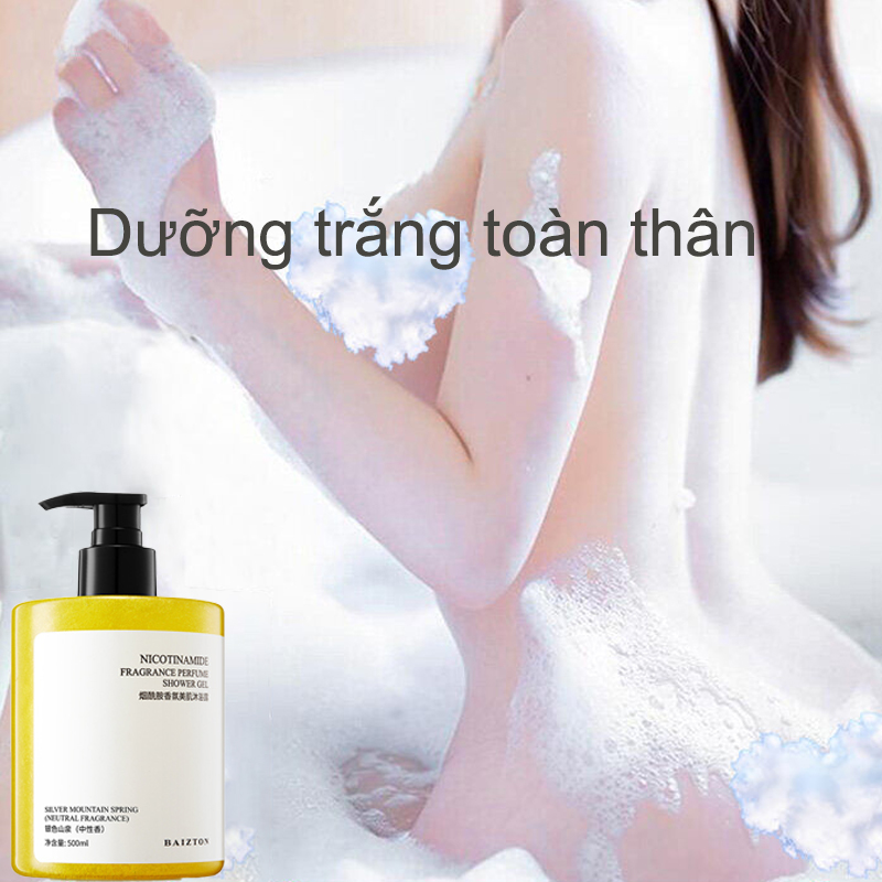 Sữa tắm trắng da Niacinamide Body Wash Fragrance Body Wash Sữa tắm trắng da làm trắng da Hương thơm lâu dài Tẩy da chết