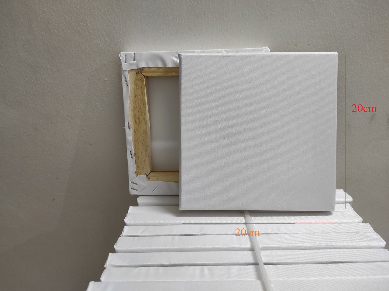 Combo 5 toan vẽ tranh 20x20 cm căng sẵn