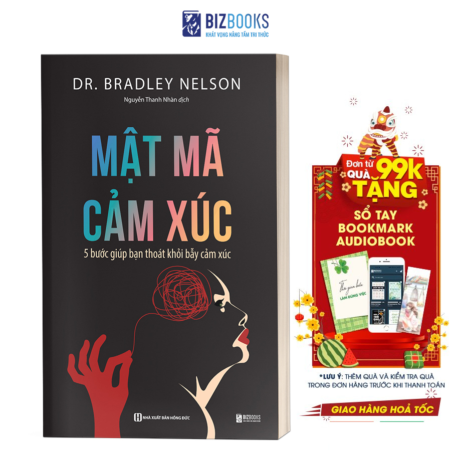 Sách - mật mã cảm xúc: 5 bước giúp bạn bước ra bẫy cảm xúc - bizbooks tặng kèm sách nói và bookmark