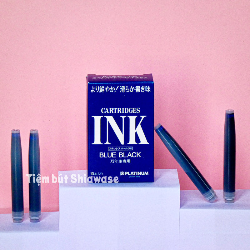 Hộp 10 ống mực bút máy platinum dye ink cartridge