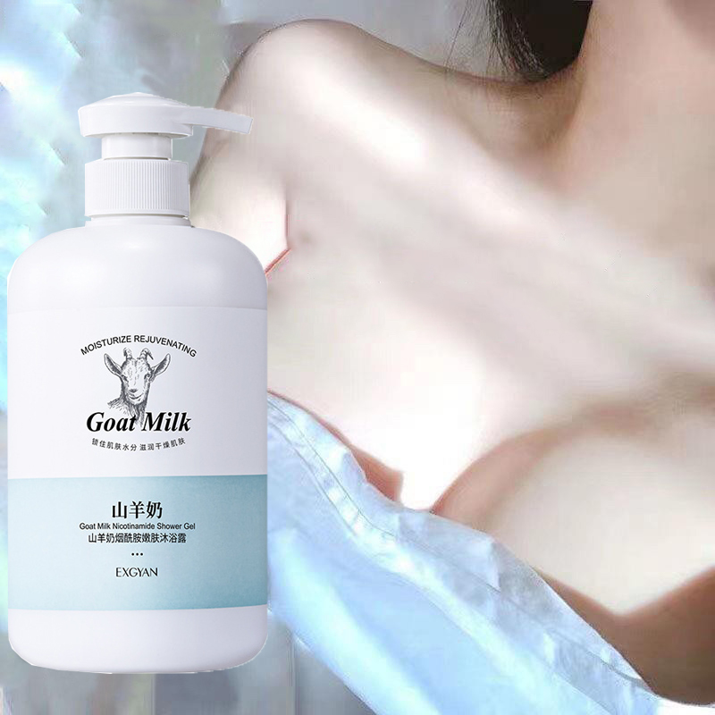 Goat Milk Niacinamide Body Wash 800ml sữa tắm làm trắng da nhanh loại bỏ lớp da chết có hắc tố Melanin Dưỡng ẩm cho da khô Lưu hương lâu, làm trắng da và dưỡng ẩm, giữ ẩm cho da