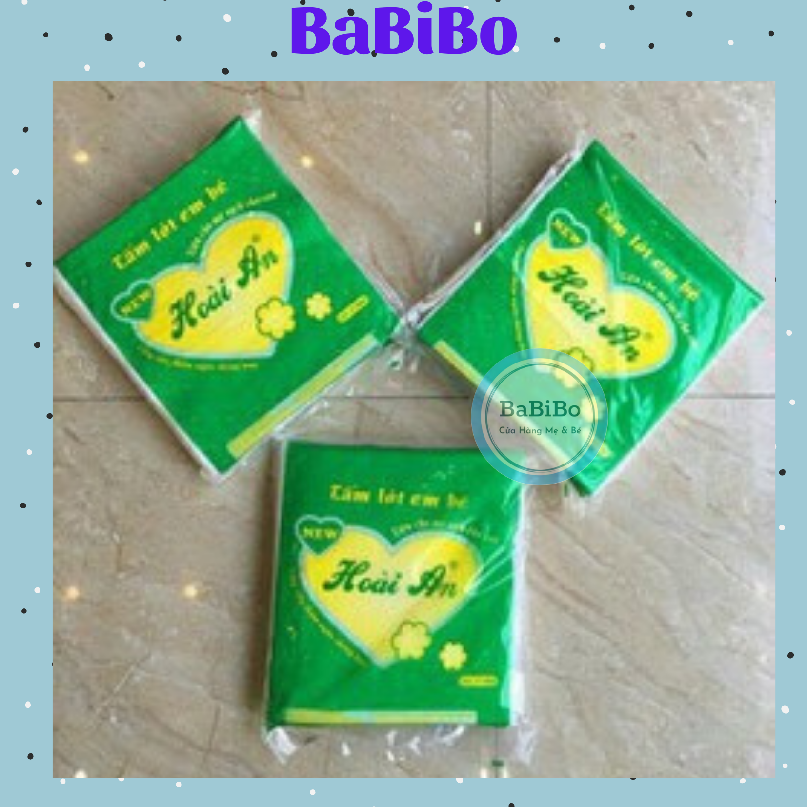 Miếng lót phân su tím Hoài An cho bé sơ sinh