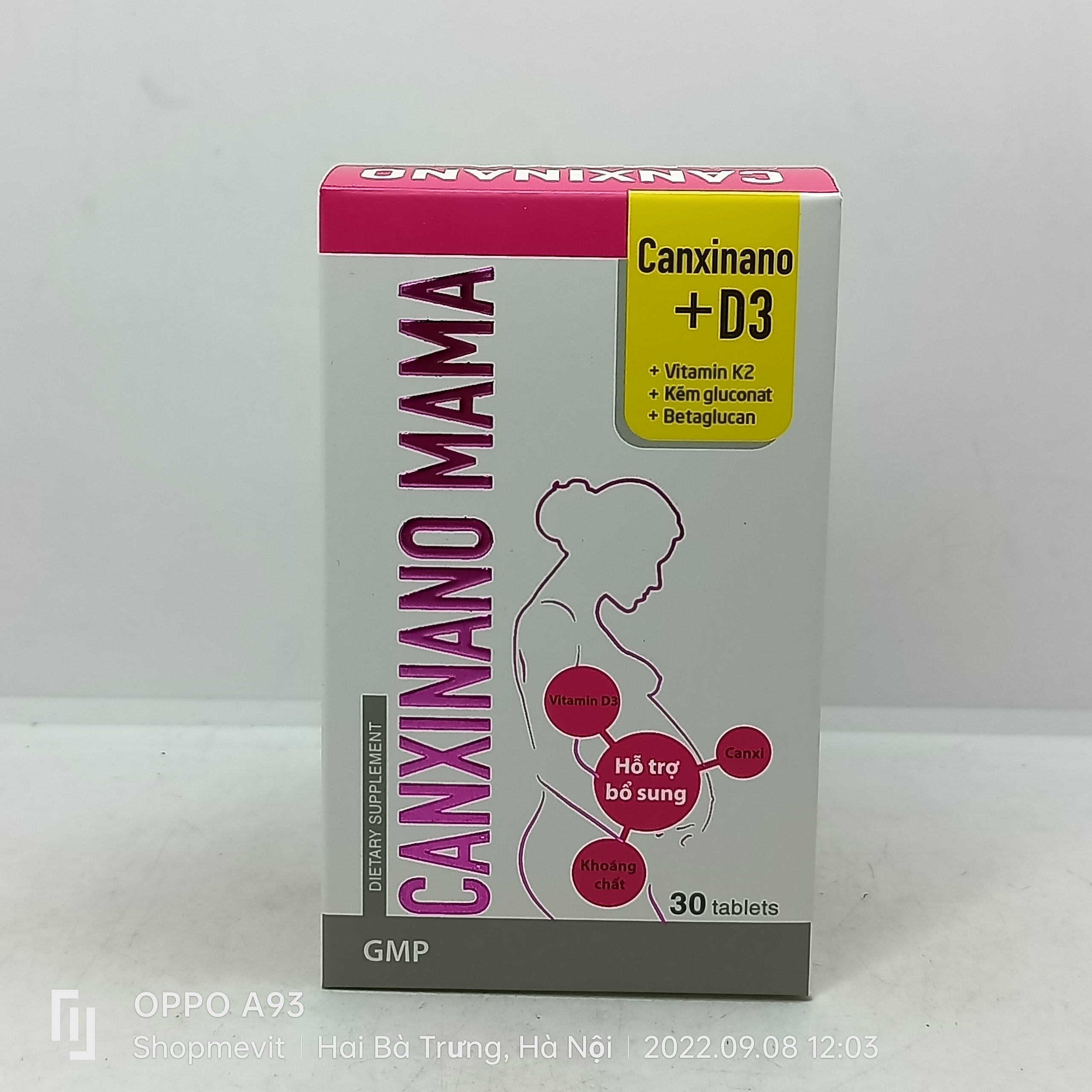 CANXINANO MAMA LỌ 30 VIÊN BỔ SUNG CALCI CHO MẸ BẦU