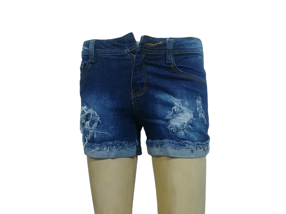 Quần short jean nữ lai lật