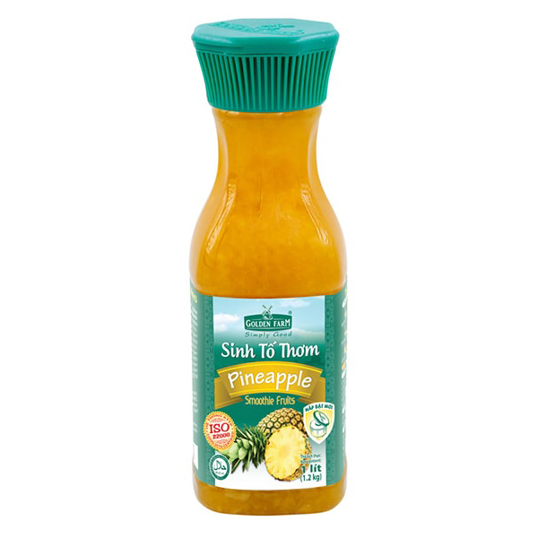 Sinh tố Golden Farm thơm Chai 1000ml syrup pha chế, trà, trà sữa, si rô