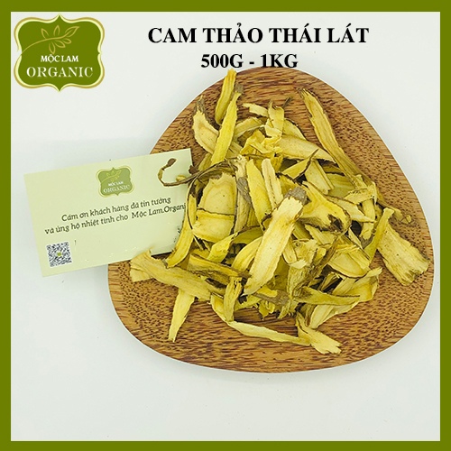 Cam thảo khô thái lát túi 500g - 1kg