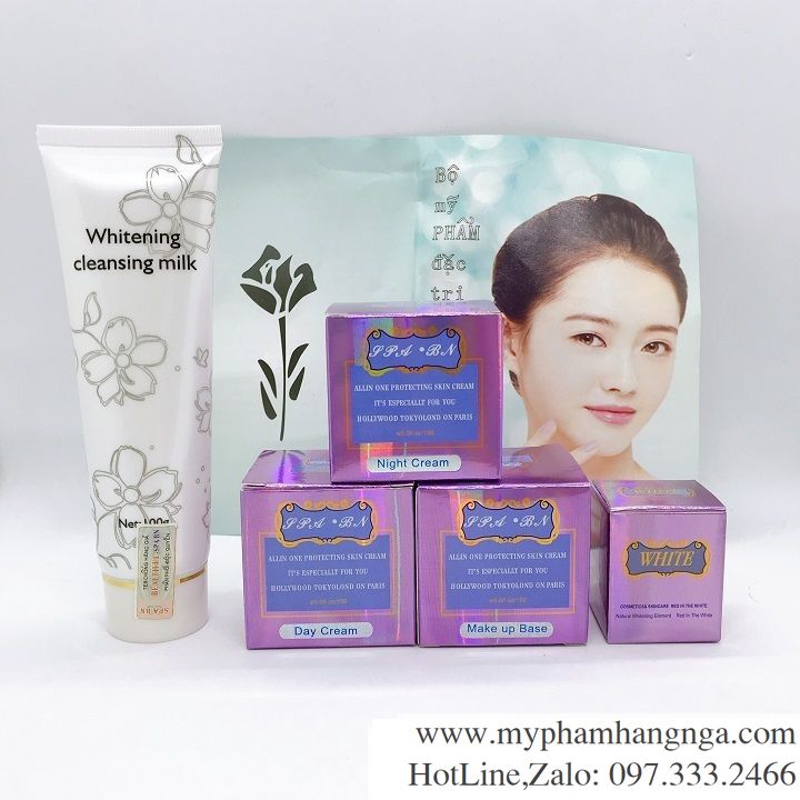 Bộ mỹ phẩm spa – bn sạch nám , tàn nhang , dưỡng trắng da