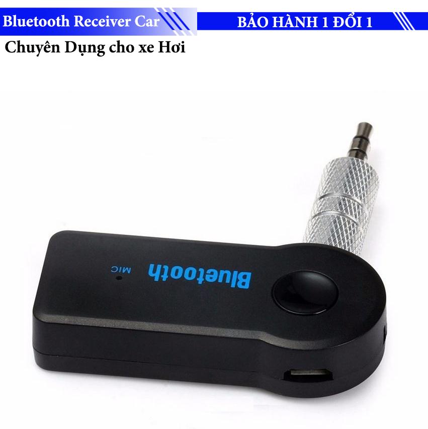 Car Bluetooth 4.0 Wireless Audio Receiver with 3.5mm Stereo Output Black (Intl)