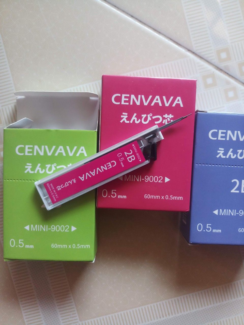 1 ống ruột ngòi chì bấm cenvava mini-9002, 60*.0.5mm