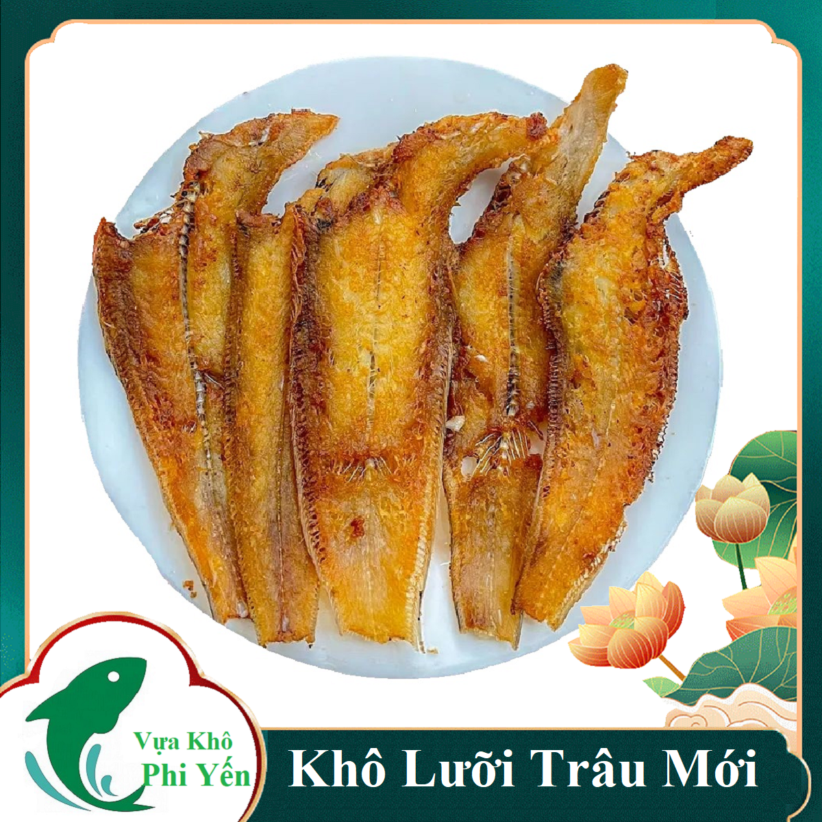 Khô cá lưỡi trâu món ăn dân dã đặc biệt ăn rồi là nghiện-Khô Cá Lưỡi Trâu Cá lưỡi mèo, cá thờn bơn